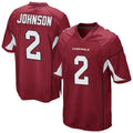 Blackjersey A.Cardinals #2 Will Johnson Player Cardinal Home Game Stitched Jerseys