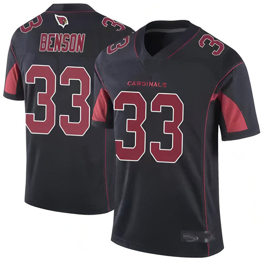 Blackjersey A.Cardinals #33 Trey Benson Player Black Vapor Limited Elite Stitched Jerseys