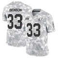 Blackjersey A.Cardinals #33 Trey Benson Player Camo Salute to Service Limited Stitched Jerseys