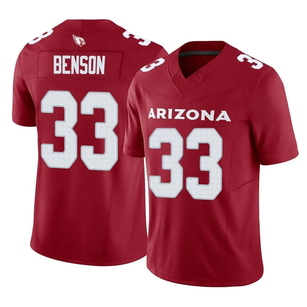 Blackjersey A.Cardinals #33 Trey Benson Player Cardinal Vapor F.U.S.E. Limited Home Game Stitched Jerseys