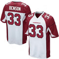 Blackjersey A.Cardinals #33 Trey Benson Player White Home Game Stitched Jerseys