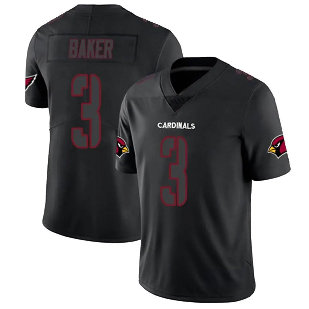 Blackjersey A.Cardinals #3 Budda Baker Player Black Impact Limited Home Game Stitched Jerseys