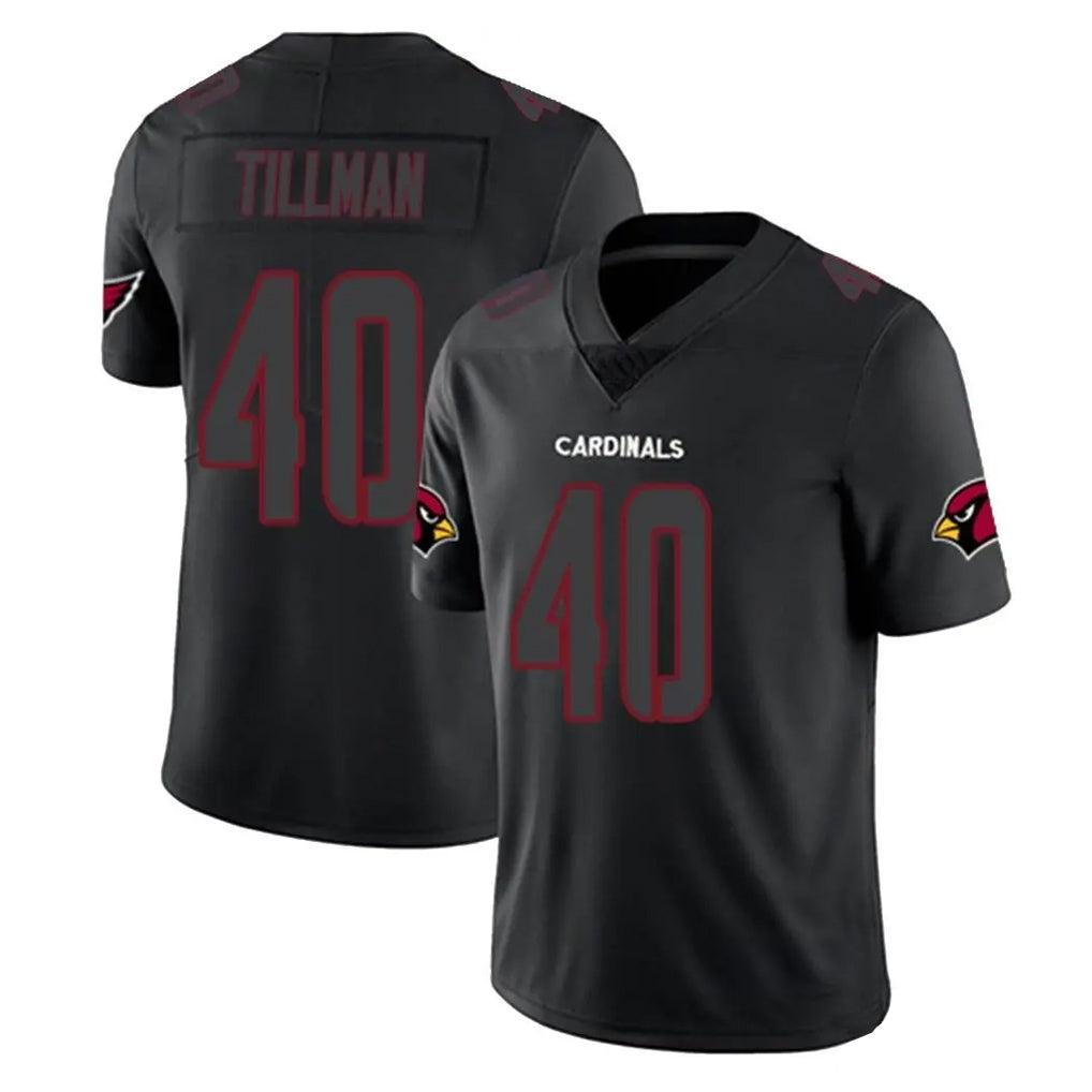 Blackjersey A.Cardinals #40 Pat Tillman Player Black Impact Limited Home Game Stitched Jerseys