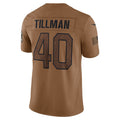 Blackjersey A.Cardinals #40 Pat Tillman Player Brown Salute To Service Limited Stitched Jerseys