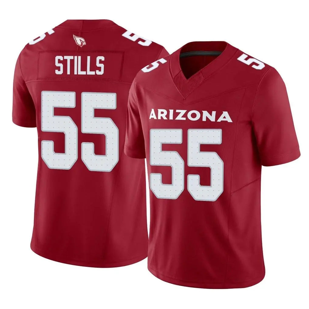 Blackjersey A.Cardinals #55 Dante Stills Player Cardinal Vapor F.U.S.E. Limited Home Game Stitched Jerseys