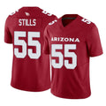 Blackjersey A.Cardinals #55 Dante Stills Player Cardinal Vapor F.U.S.E. Limited Home Game Stitched Jerseys