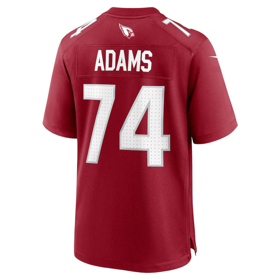 Blackjersey A.Cardinals #74 Isaiah Adams Player Cardinal Home Game Stitched Jerseys