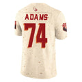 Blackjersey A.Cardinals #74 Isaiah Adams Player Cream Rivalries Collection Vapor Limited Home Game Stitched Jerseys