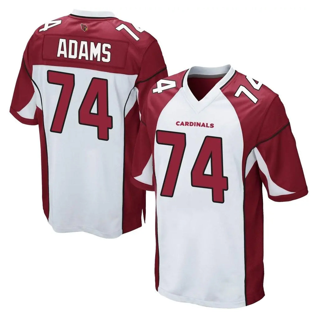 Blackjersey A.Cardinals #74 Isaiah Adams Player White Cardinal Home Game Stitched Jerseys
