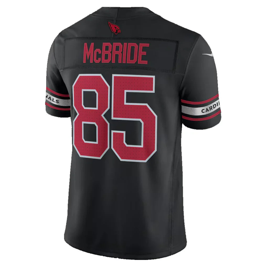 A.Cardinals #85 Trey McBride Black Blackjersey Alternate Vapor F.U.S.E. Stitched Limited Stitched Jerseys