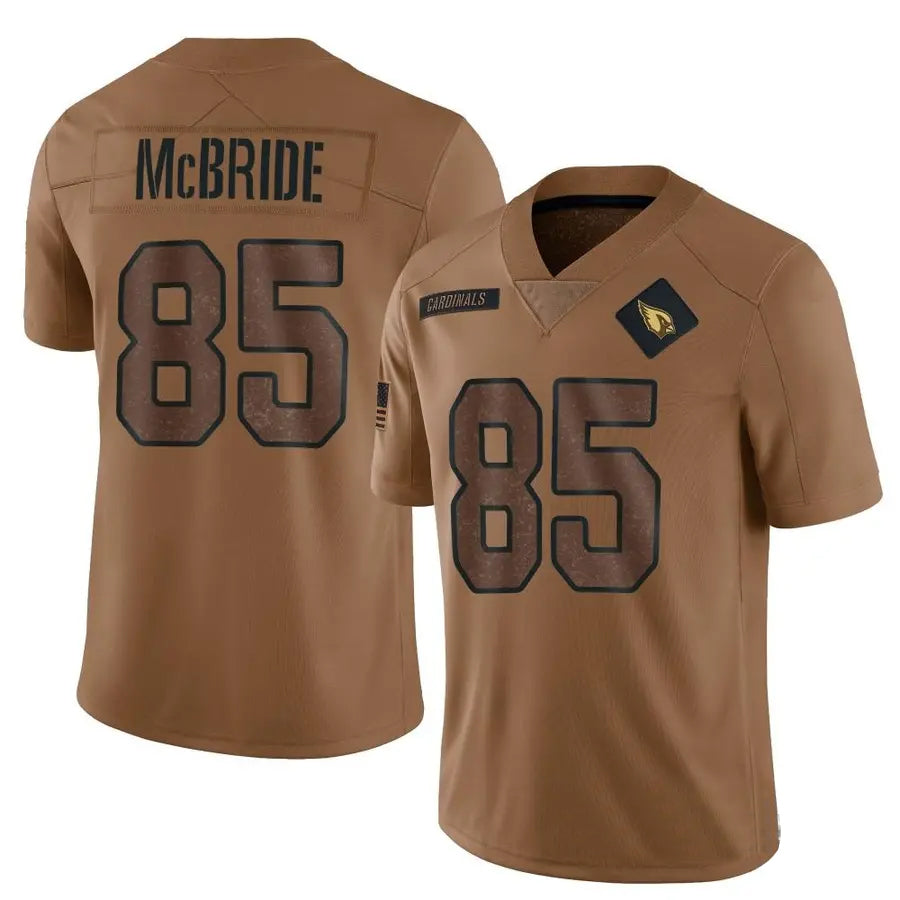 Blackjersey A.Cardinals #85 Trey McBride Player Black Limited Reflective Stitched Jerseys