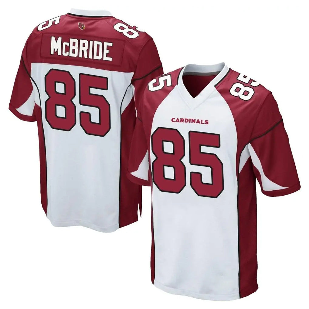 Blackjersey A.Cardinals #85 Trey McBride Player White Cardinal Home Game Stitched Jerseys