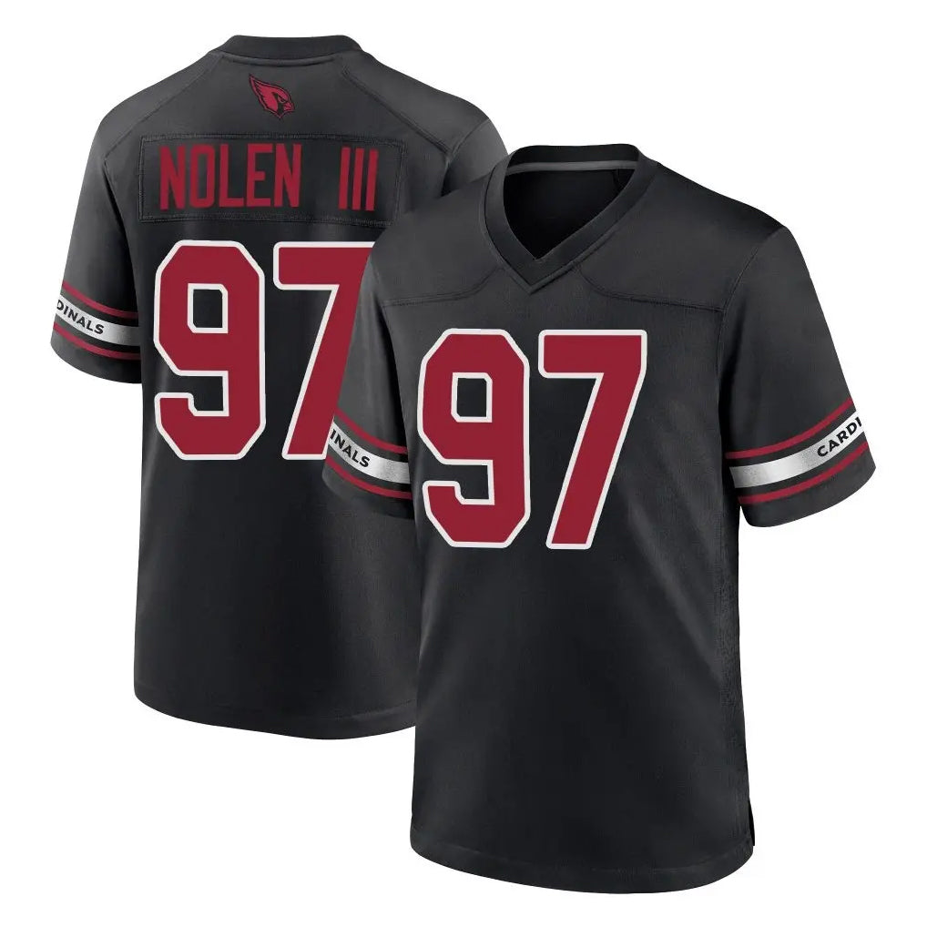 Blackjersey A.Cardinals #97 Walter Nolen III Player Black Alternate Game Stitched Jerseys