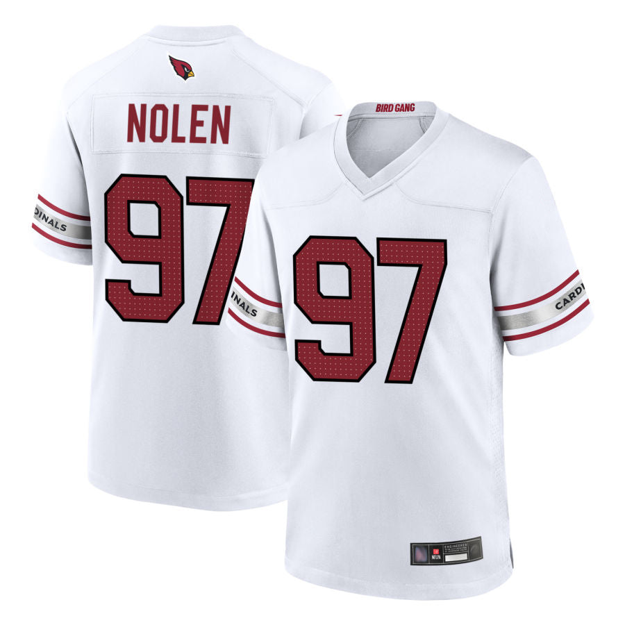 Blackjersey A.Cardinals #97 Walter Nolen III Player White Game Stitched Jerseys
