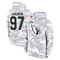 Blackjersey A.Cardinals #97 Walter Nolen Player Arctic Camo Salute to Service Limited Hoodies Stitched Jerseys