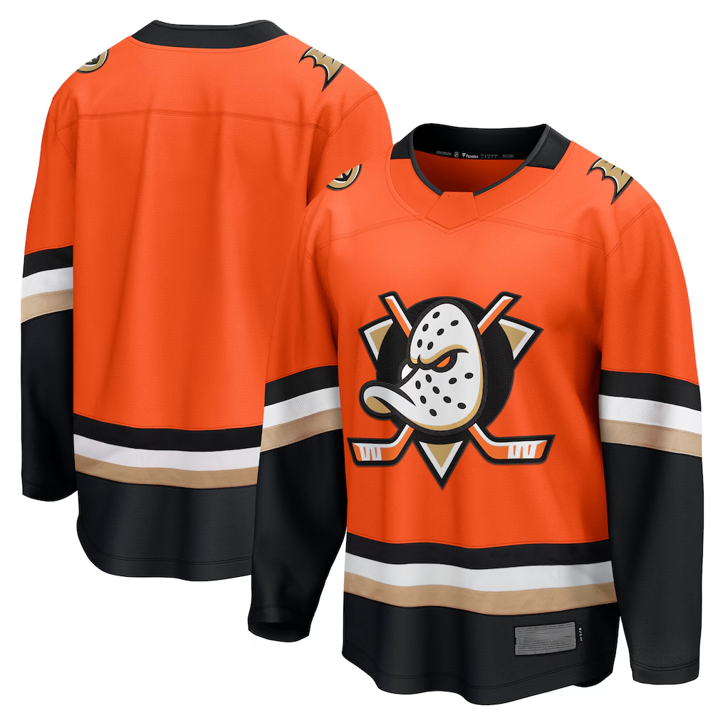 Blackjersey A.Ducks Orange Home Breakaway Jerseys