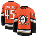 Blackjersey A.Ducks #45 Beckett Sennecke Orange Home Premium Jerseys