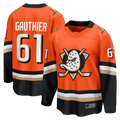 Blackjersey A.Ducks #61 Cutter Gauthier Orange Home Breakaway Jerseys
