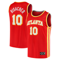 Blackjersey A.Hawks #10 Zaccharie Risacher Red 2024 Draft Fast Break Player Jerseys - Icon Edition