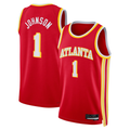 Blackjersey A.Hawks #1 Jalen Johnson Red Fast Break Replica Jerseys - Icon Edition