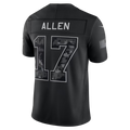 B.Bills #17 Josh Allen Black 2026 Salute to Service Stitched Limited Jersey