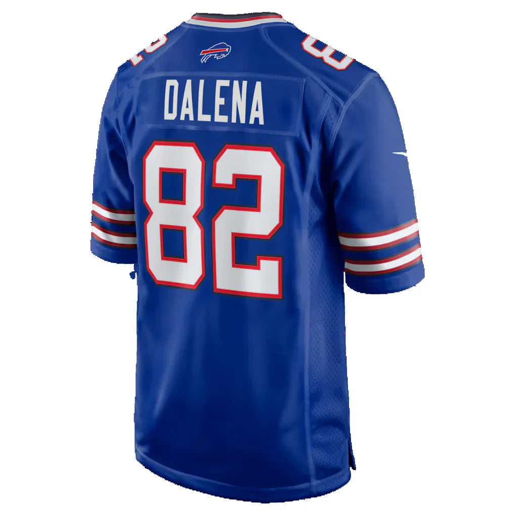 B.Bills #82 Mac Dalena Royal Blackjersey Game Stitched Jerseys