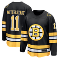 Blackjersey B.Bruins #11 Casey Mittelstadt Black Home Breakaway Player Stitched Jerseys