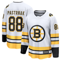 Blackjersey B.Bruins #88 David Pastrnak White Away Breakaway Player Stitched Jerseys