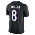 B.Ravens #8 Lamar Jackson Black Blackjersey Alternate Alternate Vapor F.U.S.E. Stitched Limited Stitched Jerseys