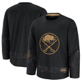 Blackjersey B.Sabres Black 2024 Military Appreciation Practice Stitched Jerseys