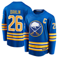 Blackjersey B.Sabres #26 Rasmus Dahlin Royal Home Captain Patch Breakaway Stitched Jerseys