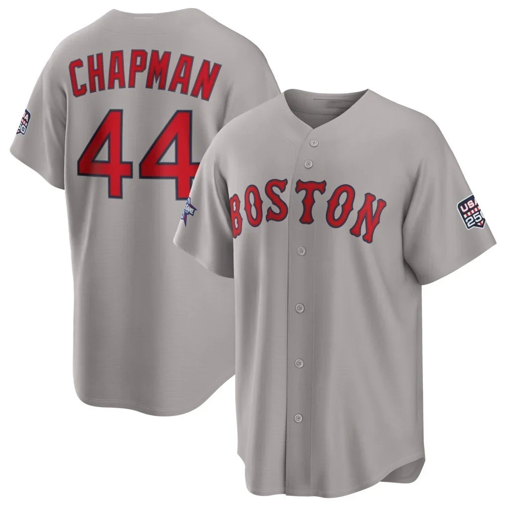B.Red Sox #44 Aroldis Chapman 2026 All-Star Game Gray Blackjersey Replica Baseball Stitched Jerseys