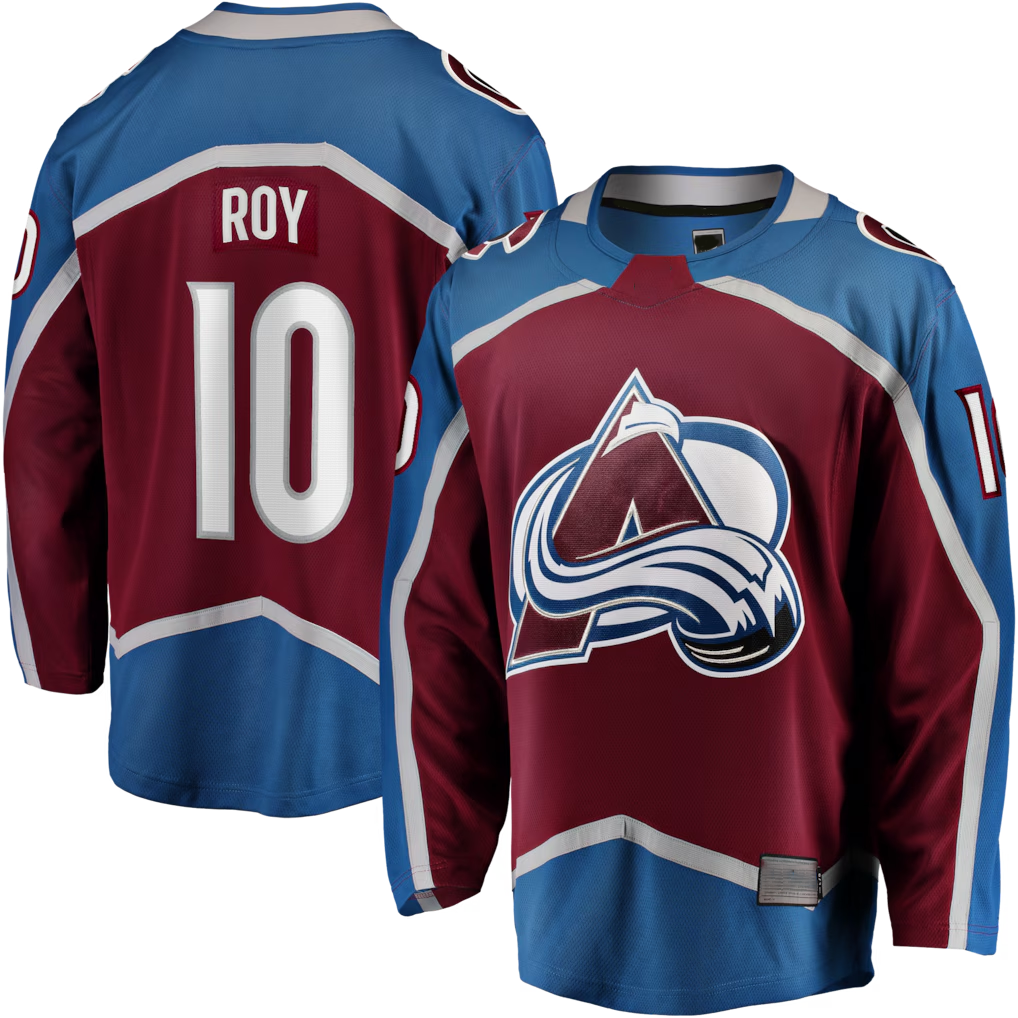Blackjersey C.Avalanche #10 Nicolas Roy Burgundy Home Breakaway Jerseys