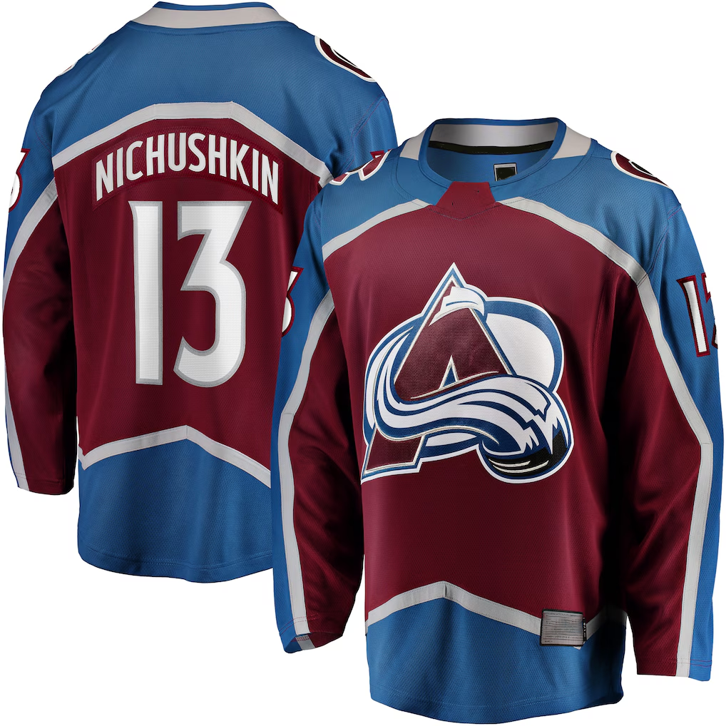 Blackjersey C.Avalanche #13 Valeri Nichushkin Burgundy Breakaway Player Jerseys