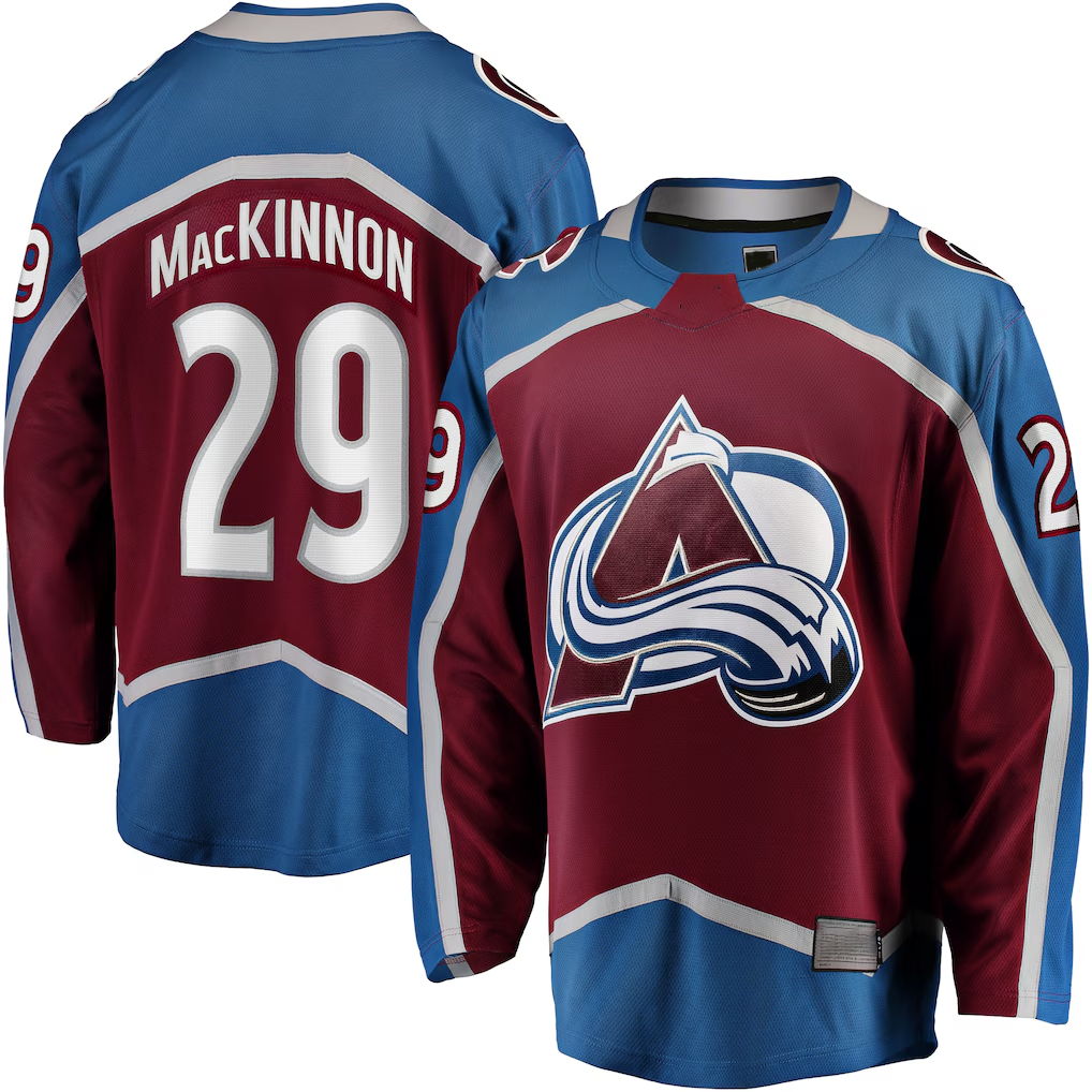Blackjersey C.Avalanche #29 Nathan MacKinnon Burgundy Home Breakaway Jerseys