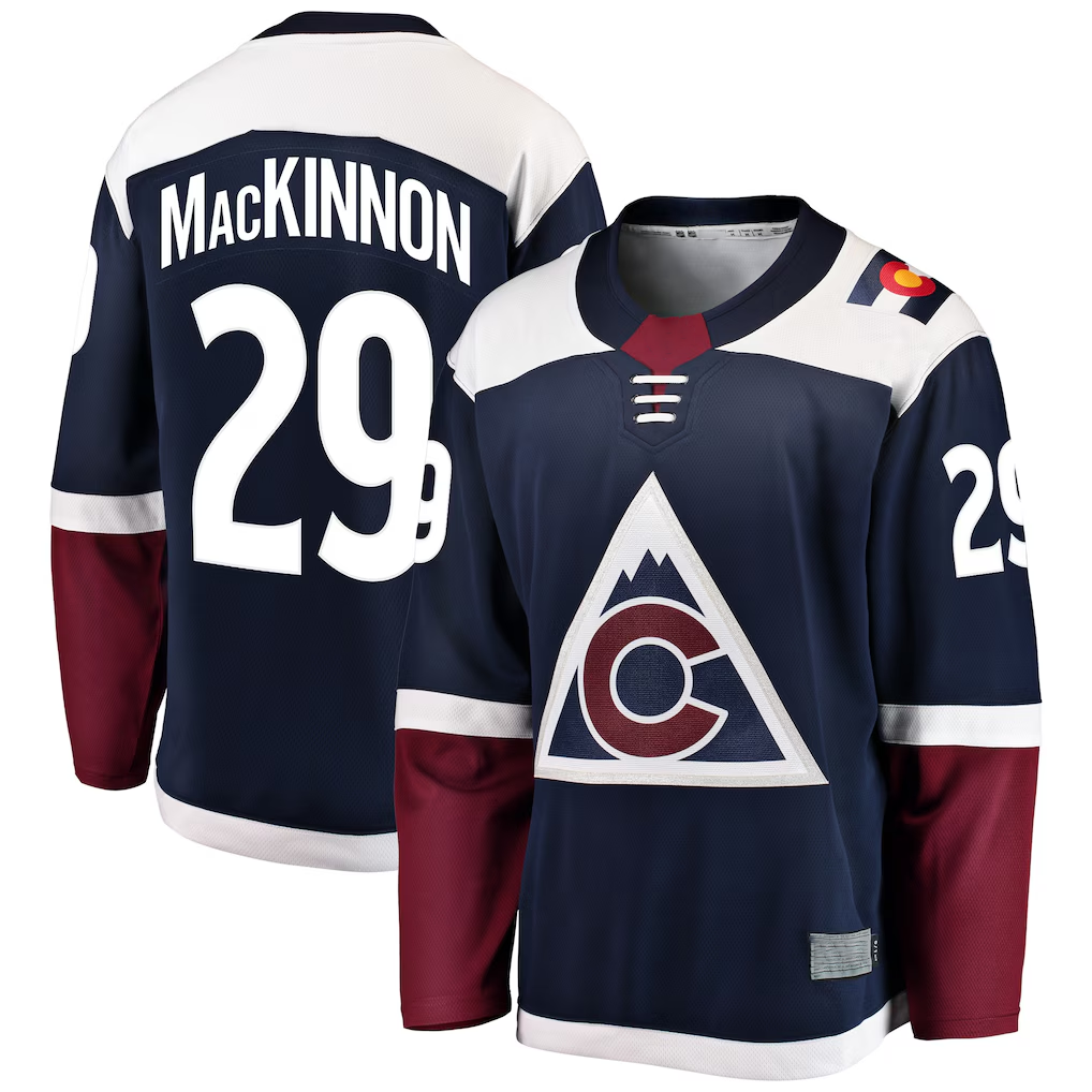 Blackjersey C.Avalanche #29 Nathan MacKinnon Navy Breakaway Jerseys