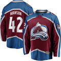 Blackjersey C.Avalanche #42 Josh Manson Burgundy Home Breakaway Player Jerseys
