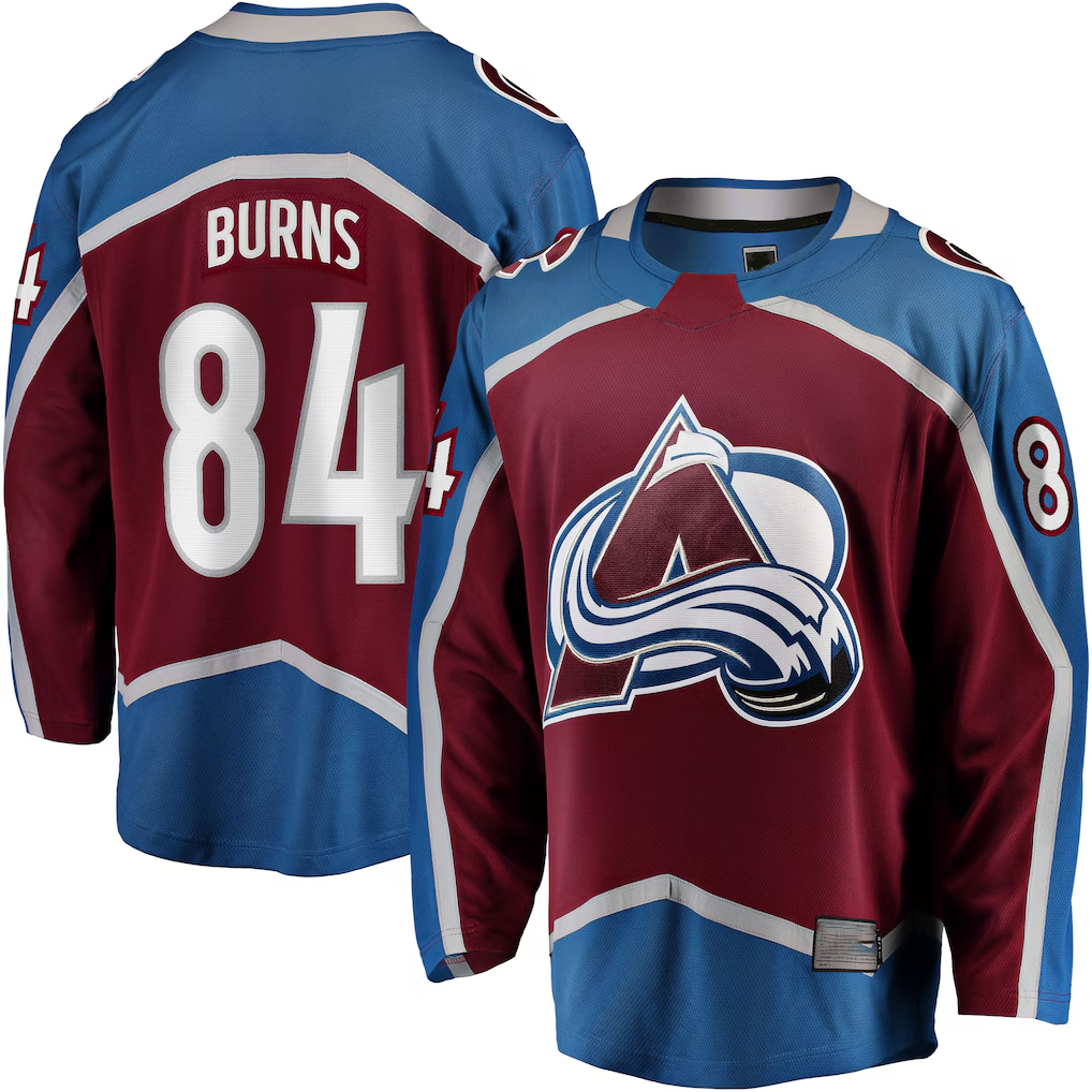 Blackjersey C.Avalanche #84 Brent Burns Burgundy Home Breakaway Jerseys