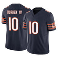 C.Bears #10 Luther Burden III Player Navy Blackjersey Vapor F.U.S.E. Limited Home Game Stitched Jerseys
