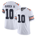 C.Bears #10 Luther Burden III Player White Blackjersey Classic Vapor Limited Home Game Stitched Jerseys