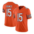 C.Bears #15 Rome Odunze Player Orange Blackjersey Vapor F.U.S.E. Limited Home Game Stitched Jerseys