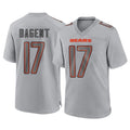 C.Bears #17 Tyson Bagent Player Gray Blackjersey Atmosphere Fashion Game Stitched Jerseys