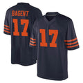 C.Bears #17 Tyson Bagent Player Navy Blue Blackjersey Alternate Game Stitched Jerseys