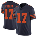 C.Bears #17 Tyson Bagent Player Navy Blue Blackjersey Alternate Vapor Untouchable Limited Stitched Jerseys