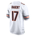 Blackjersey C.Bears #17 Tyson Bagent Player White Home Game Stitched Jerseys