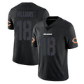 Blackjersey C.Bears #18 Caleb Williams Player Black Impact Limited Game Stitched Jerseys