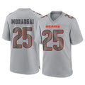 Blackjersey C.Bears #25 Kyle Monangai Player Gray Atmosphere Fashion Game Stitched Jerseys