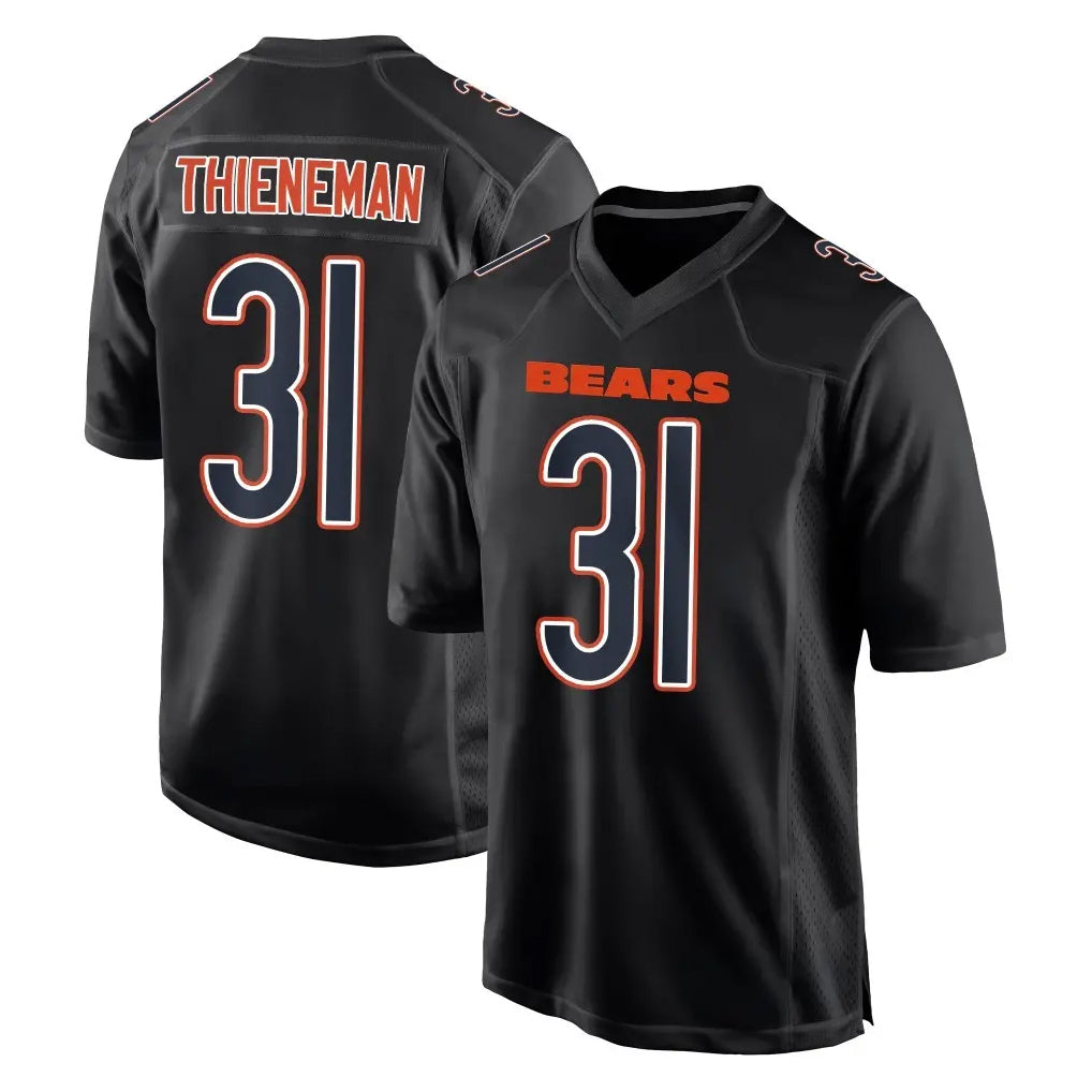 Blackjersey C.Bears #31 Dillon Thieneman Player Carbon Black Fashion Game Stitched Jerseys