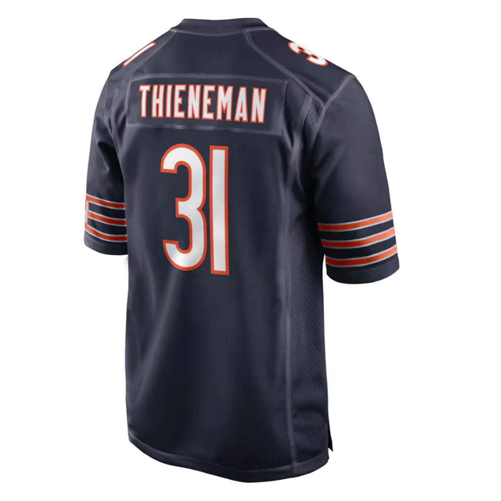 Blackjersey C.Bears #31 Dillon Thieneman Player Navy Home Game Stitched Jerseys