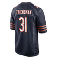 Blackjersey C.Bears #31 Dillon Thieneman Player Navy Home Game Stitched Jerseys